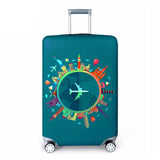 Luggage Case Suitcase Protective Cover Thicker Travel Travel Accessories Elastic Luggage Dust Cover Apply to 18''-32'' Suitcase