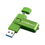 New Usb 3.0 Wansenda OTG USB flash drive for SmartPhone/Tablet/PC 8GB 16GB 32GB 64GB 128GB 256GB Pendrive High speed pen drive