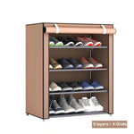 Multi-layer Simple Shoe Cabinet DIY Assembled Space-saving Shoe Organizer Shelf Home Dorm Storage Closet Dustproof Shoes Rack