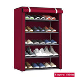 Multi-layer Simple Shoe Cabinet DIY Assembled Space-saving Shoe Organizer Shelf Home Dorm Storage Closet Dustproof Shoes Rack