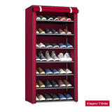 Multi-layer Simple Shoe Cabinet DIY Assembled Space-saving Shoe Organizer Shelf Home Dorm Storage Closet Dustproof Shoes Rack