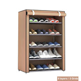 Multi-layer Simple Shoe Cabinet DIY Assembled Space-saving Shoe Organizer Shelf Home Dorm Storage Closet Dustproof Shoes Rack