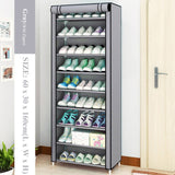 Multi-layer Simple Shoe Cabinet DIY Assembled Space-saving Shoe Organizer Shelf Home Dorm Storage Closet Dustproof Shoes Rack