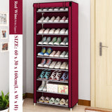 Multi-layer Simple Shoe Cabinet DIY Assembled Space-saving Shoe Organizer Shelf Home Dorm Storage Closet Dustproof Shoes Rack