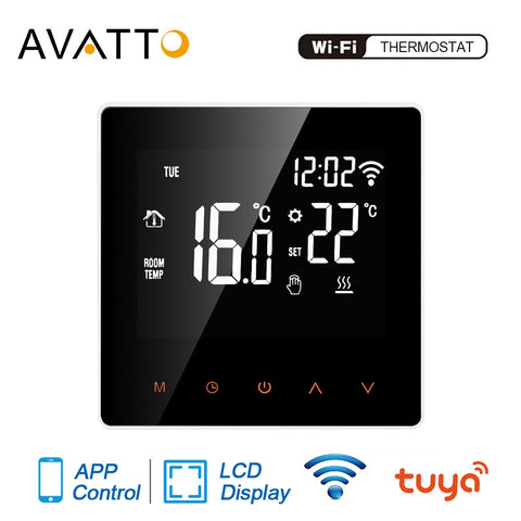 AVATTO Tuya WiFi Smart Thermostat, Electric Floor Heating Water/Gas Boiler Temperature Remote Controller for Google Home, Alexa