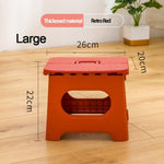 Train Mazar folding stool portable plastic kindergarten chair outdoor adult home gift small bench #55