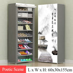 Multi-layer Simple Shoe Rack Entryway Space-saving Shoe Organizer Easy to Install Shoes Shelf Home Dorm Furniture Shoe Cabinet