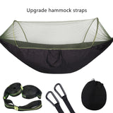 2021 Camping Hammock with Mosquito Net Pop-Up Light Portable Outdoor Parachute Hammocks Swing Sleeping Hammock Camping Stuff