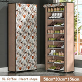 Multi-layer Simple Shoe Cabinet DIY Assembled Space-saving Shoe Organizer Shelf Home Dorm Storage Closet Dustproof Shoes Rack