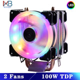 Efficient Cooling CPU Cooler Fan 3pin For Intel LGA 1150 1151 1155 1156 775 1200 AMD AM3 AM4 Quiet Ventilador Silent Radiator