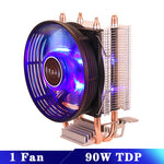 Efficient Cooling CPU Cooler Fan 3pin For Intel LGA 1150 1151 1155 1156 775 1200 AMD AM3 AM4 Quiet Ventilador Silent Radiator