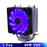 Efficient Cooling CPU Cooler Fan 3pin For Intel LGA 1150 1151 1155 1156 775 1200 AMD AM3 AM4 Quiet Ventilador Silent Radiator