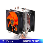 Efficient Cooling CPU Cooler Fan 3pin For Intel LGA 1150 1151 1155 1156 775 1200 AMD AM3 AM4 Quiet Ventilador Silent Radiator